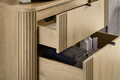 Set mobilier baie, Ovalia Cremona River 100 cm, dulap inalt si masca cu lavoar, Comad, MDF/PAL, stejar