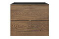 Set mobilier baie Talia Casella Sky 60 cm, dulap inalt si masca cu lavoar, Comad, MDF/PAL, stejar/negru mat