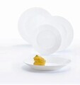 Serviciu de masa 18 piese, Luminarc, Harena, opal, alb