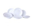 Serviciu de masa 18 piese, Luminarc, Harena, opal, alb