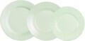Serviciu de masa 18 piese, Luminarc, Plumi Paradise, opal, verde