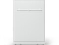 Pat rabatabil vertical cu biblioteca si iluminare LED, 140x200 cm, ELTAP, Devesto, PAL/metal, alb