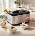 Masina inghetata SweetFreeze, Heinner, 120W, 1.5L, argintiu/negru