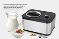 Masina inghetata SweetFreeze, Heinner, 120W, 1.5L, argintiu/negru