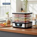 Deshidrator fructe si legume EliteDry, Heinner, 320-380W, argintiu/negru