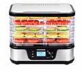 Deshidrator fructe si legume EliteDry, Heinner, 320-380W, argintiu/negru