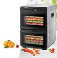 Deshidrator fructe si legume DualDry Pro, Heinner, 1000-1200W, argintiu/negru