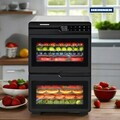 Deshidrator fructe si legume DualDry Pro, Heinner, 1000-1200W, argintiu/negru