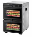 Deshidrator fructe si legume DualDry Pro, Heinner, 1000-1200W, argintiu/negru
