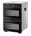 Deshidrator fructe si legume DualDry Pro, Heinner, 1000-1200W, argintiu/negru