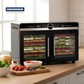 Deshidrator fructe si legume DualDry Elite, Heinner, 1200-1400W, argintiu/negru