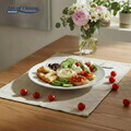 Set 6 farfurii intinse Aida, Art of Dining by Heinner, 25 cm, opal, alb