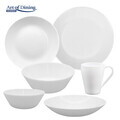 Set 6 farfurii desert Aida, Art of Dining by Heinner, 19 cm, opal, alb