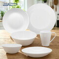 Set 6 farfurii adanci Aida, Art of Dining by Heinner, 20 cm, opal, alb