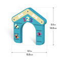Set animale 13 piese, Ferma, Kids Hits, lemn, multicolor