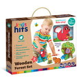Set animale 13 piese, Padure, Kids Hits, lemn, multicolor