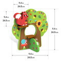 Set animale 13 piese, Padure, Kids Hits, lemn, multicolor
