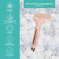 Aparat pentru masaj facial cu gheata Ice Roller, Beper, roz