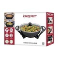 Tigaie electrica Wok, Beper, 1500W, 33 cm, ceramica, negru