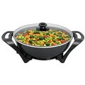 Tigaie electrica Wok, Beper, 1500W, 33 cm, ceramica, negru