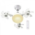 Ventilator de tavan 2 in 1 cu telecomanda Beper, 3 viteze, E27, alb