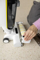 Aspirator vertical cu spalare FCV 4, Karcher, alb/negru