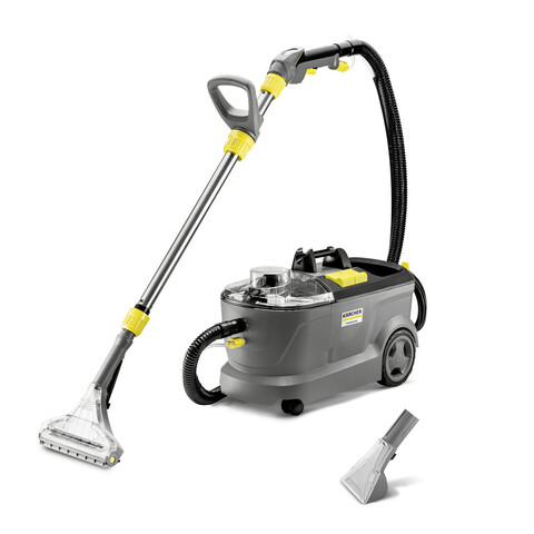 Aspirator cu spalare prin injectie-extractie profesional Puzzi 10/1, Karcher, gri