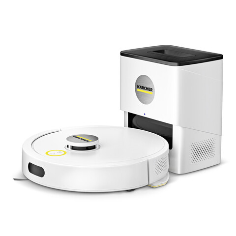 Aspirator robot cu functie de mop Aspirator robot cu spalare cu laveta RVC 3 Comfort Extra, Karcher, alb/negru