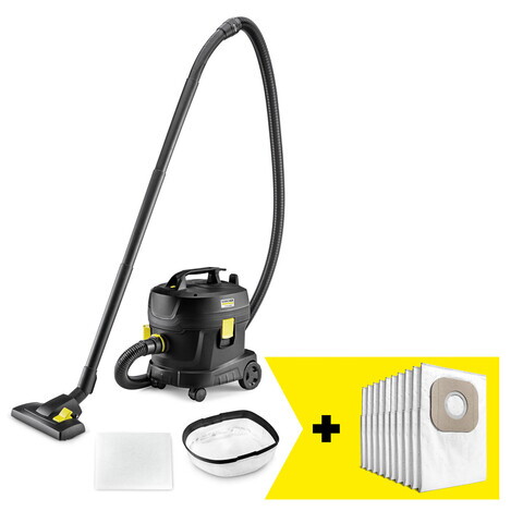 Aspirator profesional uscat T 11/1 Classic Adv Re!Plast Go!Further, Karcher, negru