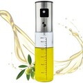 Pulverizator pentru ulei si condimente lichide Beper, 100 ml, sticla/inox, transparent