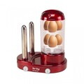 Aparat de preparat hot dog si fierbator oua, 3 in 1, Beper, 440W, rosu