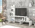 Mobilier living Raffline, 1 corp, 124x30x100 cm, PAL , alb