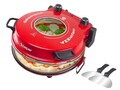 Cuptor electric pizza Beper, 36x35x17.5 cm, 1200W, 5 trepte, ceramica/inox, rosu