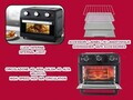 Cuptor multifunctional cu friteuza cu aer cald Beper, 41x35x39 cm, 1800W, 24L, metal/inox/sticla, negru