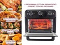 Cuptor multifunctional cu friteuza cu aer cald Beper, 41x35x39 cm, 1800W, 24L, metal/inox/sticla, negru