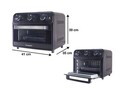 Cuptor multifunctional cu friteuza cu aer cald Beper, 41x35x39 cm, 1800W, 24L, metal/inox/sticla, negru