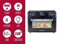 Cuptor multifunctional cu friteuza cu aer cald Beper, 41x35x39 cm, 1800W, 24L, metal/inox/sticla, negru