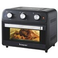 Cuptor multifunctional cu friteuza cu aer cald Beper, 41x35x39 cm, 1800W, 24L, metal/inox/sticla, negru