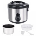 Aparat de gatit orez Beper, Vapore Pro, 28x28 cm, 700W, 1.8L, inox/aluminiu/plastic, argintiu/negru