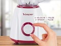 Blender de masa Beper, 17.5x18.5x37 cm, 400W, 1.5L, plastic/inox, alb/rosu
