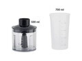 Set blender 4 in 1 Beper, 6.5x38 cm, 700-1000W, 500 ml/700 ml, ABS/inox, negru/transparent