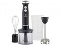 Set blender 4 in 1 Beper, 6.5x38 cm, 700-1000W, 500 ml/700 ml, ABS/inox, negru/transparent