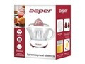 Storcator electric de citrice Beper, 20.5x14.5x20.5 cm, 25W, 700 ml, ABS, alb/rosu