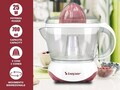 Storcator electric de citrice Beper, 20.5x14.5x20.5 cm, 25W, 700 ml, ABS, alb/rosu