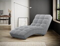 Sezlong living ELTAP, LOR-04CAL, Loren, 170x85x85 cm, poliester, gri deschis