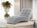 Sezlong living ELTAP, LOR-04CAL, Loren, 170x85x85 cm, poliester, gri deschis
