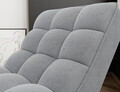 Sezlong living ELTAP, LOR-04CAL, Loren, 170x85x85 cm, poliester, gri deschis