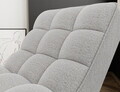 Sezlong living ELTAP, LOR-01ROY, Loren, 170x85x85 cm, poliester, alb