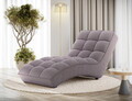 Sezlong living ELTAP, LOR-04PAO, Loren, 170x85x85 cm, poliester, gri