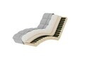 Sezlong living ELTAP, LOR-04PAO, Loren, 170x85x85 cm, poliester, gri